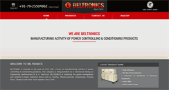 Desktop Screenshot of beltronicspower.com