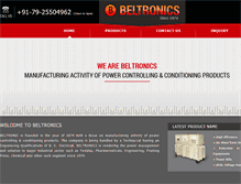 Tablet Screenshot of beltronicspower.com